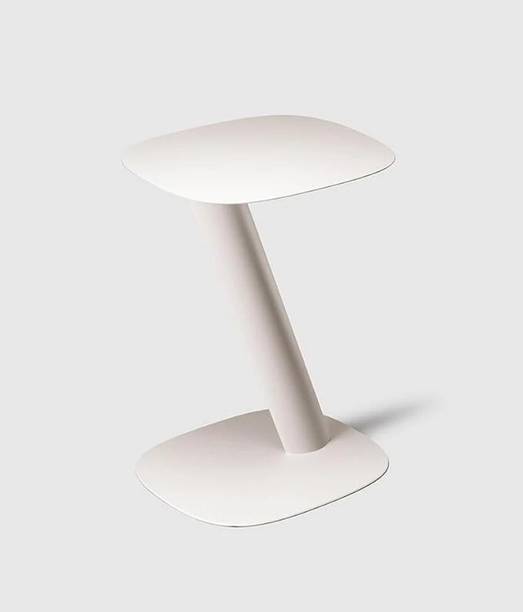 JPIRONS Minimalist Design Modern Angled Side Table 37 cm W x 43.8 cm D x 60 cm Metal Side Table