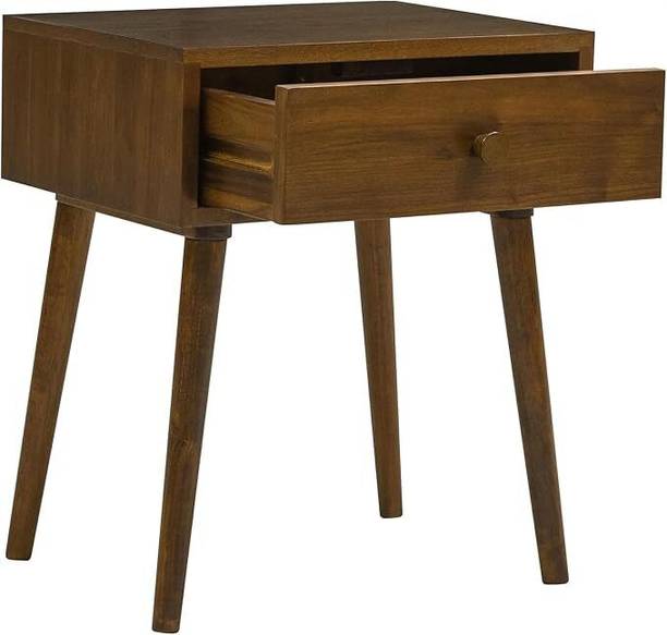 BAMNIYA HANDICRAFTS Wooden Bedside Table for Bedroom/Nightstand | Wooden Table with 1 Drawer Solid Wood Side Table