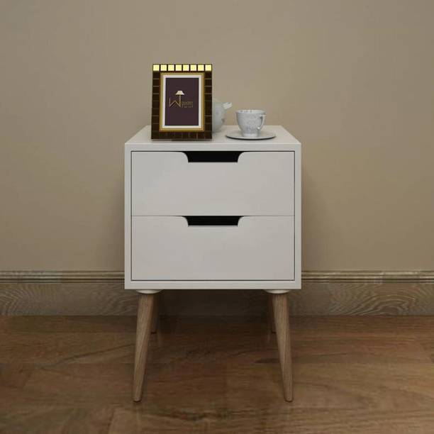 WoodenTwist Engineered Wood Bedside Table