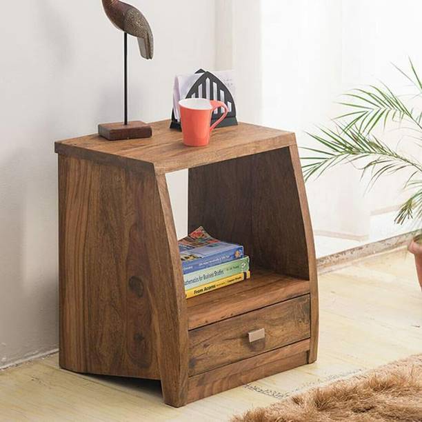 SHRI MINTU'S Solid Sheesham Wood Bed Side Table For Bed Room / Living Room Solid Wood Bedside Table