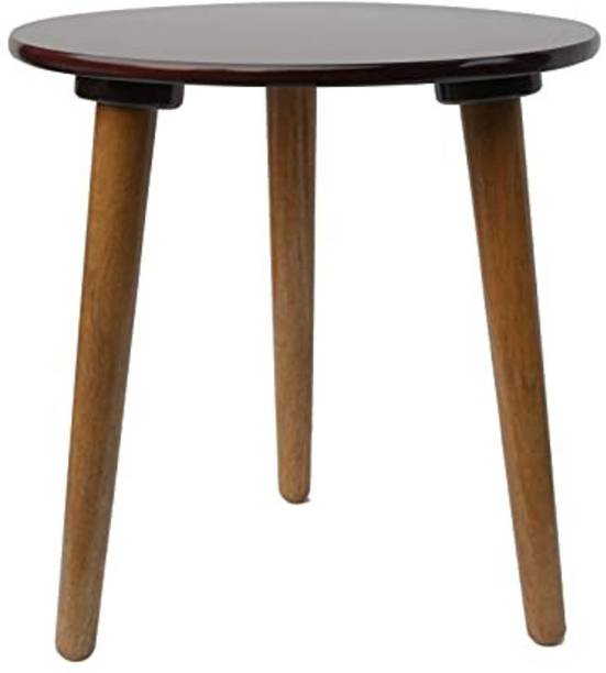 SAJAAVA Beautiful Antique Wooden Foldable Side Table or Plant Stand Solid Wood Side Table