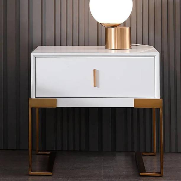 NG Decor Bedroom Living Room End Side Table With Storage Drawer Cabinet Night Stand Engineered Wood Bedside Table