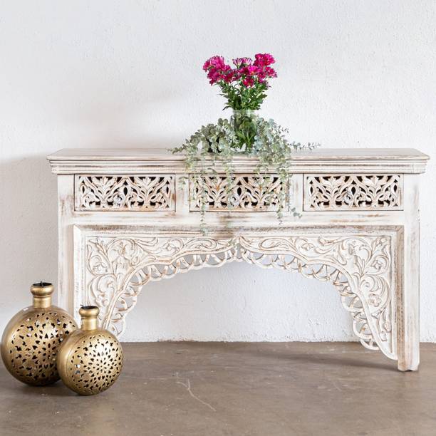 The Craftology CL-158 Solid Wood Console Table (Finish Color - Di