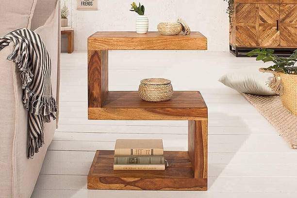 GHROYAL Sheesham Wood Bedside Table For Bedroom/Wooden End/Nightstand Lamp Table Solid Wood Bedside Table