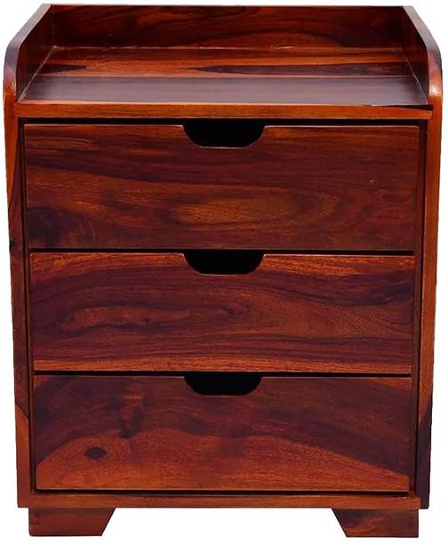 HUDDA Solid Wood Bedside Table
