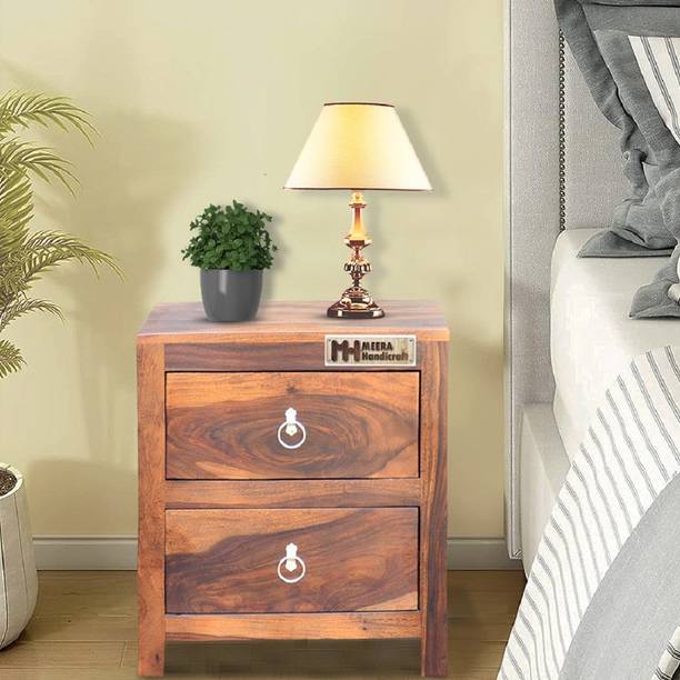 Meera Handicraft Solid Wood Side Table