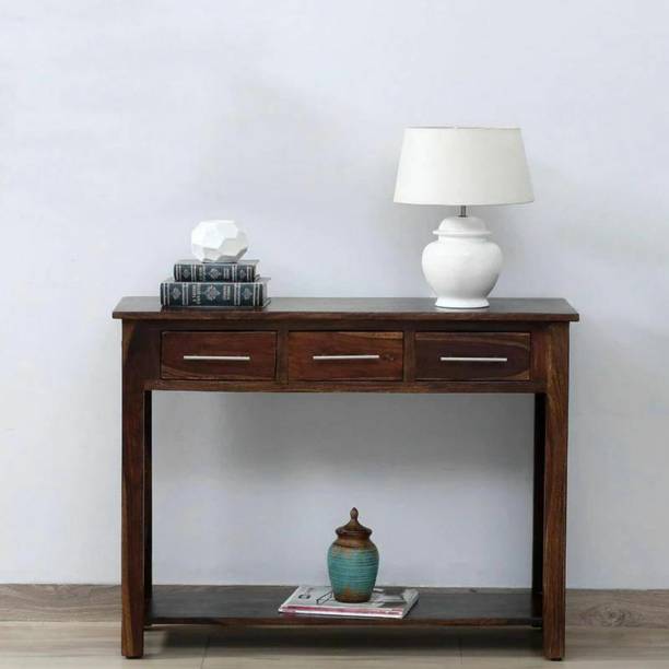 The Furn Club Jake Solid Wood Console Table (Finish Color - Provi