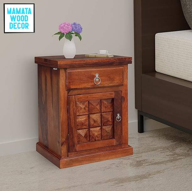 Mamata Wood Decor Sheesham Wood Bedside/End/ Side Table With Drawer Storage For Bedroom/Livingroom Solid Wood Side Table