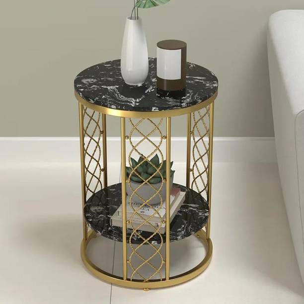 NG Decor Bedroom Living Room End Side Table Night Stand Stone End Table