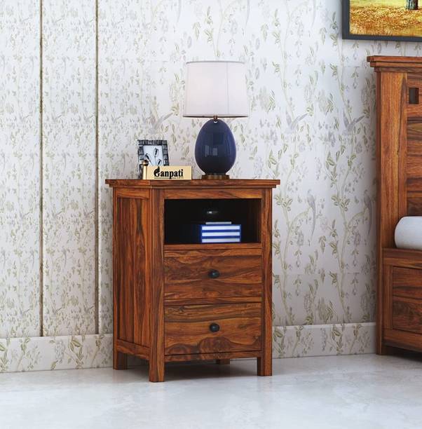 Ganpati Arts Sheesham Wood Swift Bedside Table For Bedroom/Wooden End/Nightstand Lamp Table Solid Wood Side Table