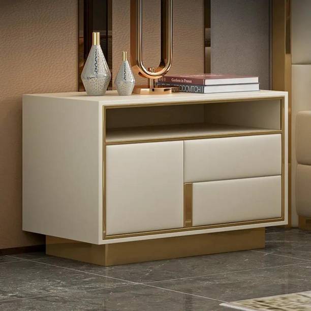 NG Decor Bedroom Living Room End Side Table With Storage Drawer Cabinet Night Stand Engineered Wood Bedside Table