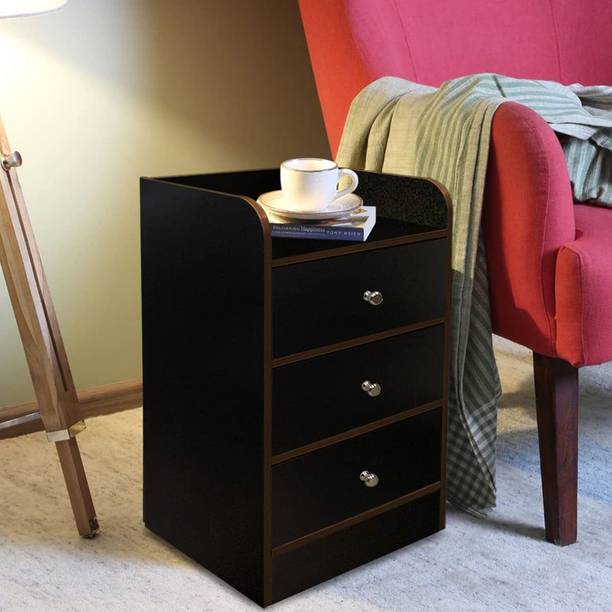 Aditya Decore Wood Sofa Side End Bedside Tables Engineered Wood Bedside Table