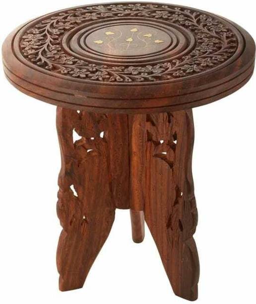 FSWOODCRAFT Solid Wood Console Table