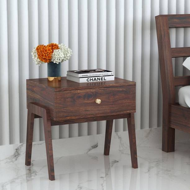 G.T ARTS Solid Sheesham Wood Bedside Table with 1 Drawer Storage Solid Wood Bedside Table