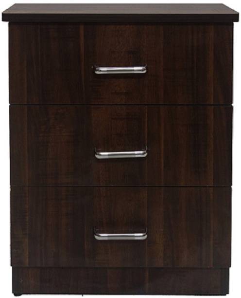 RSPOL 3 DRAWER SIDE TABLE Engineered Wood Bedside Table