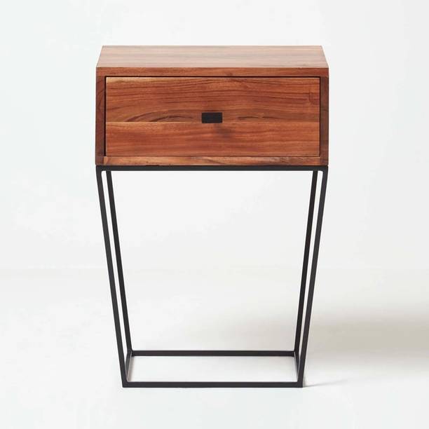 SMAART CRAAFTS Solid Wood Bedside Table