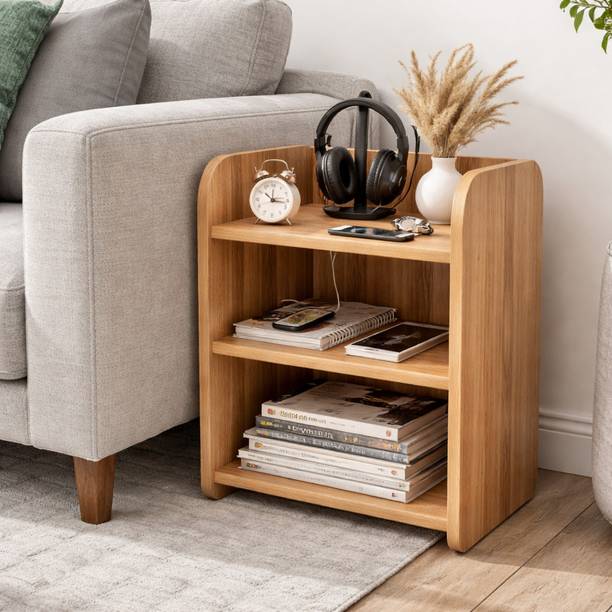 NITYAM Wooden Bed Sofa Side Table for Room | End Table Engineered Wood Side Table
