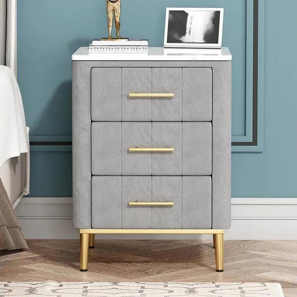 NG Decor Bedroom Living Room End Side Table With Storage Drawer Cabinet Night Stand Engineered Wood Bedside Table
