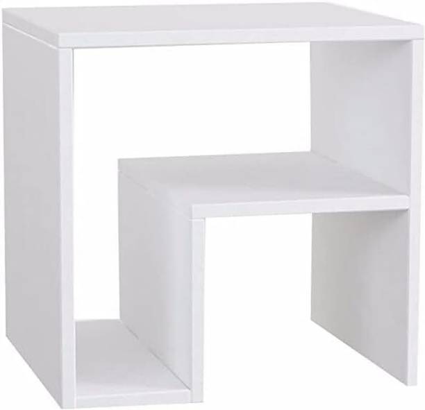 UniAart Bedide Table, White 40cm x 45cm x 40cm Engineered Wood Bedside Table