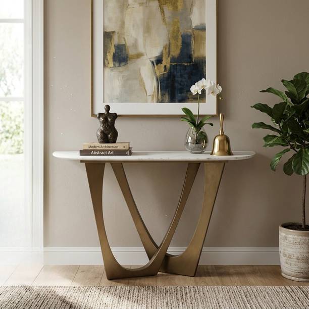 ardasinterior Marble Top Arc Console Table Stone Console Table