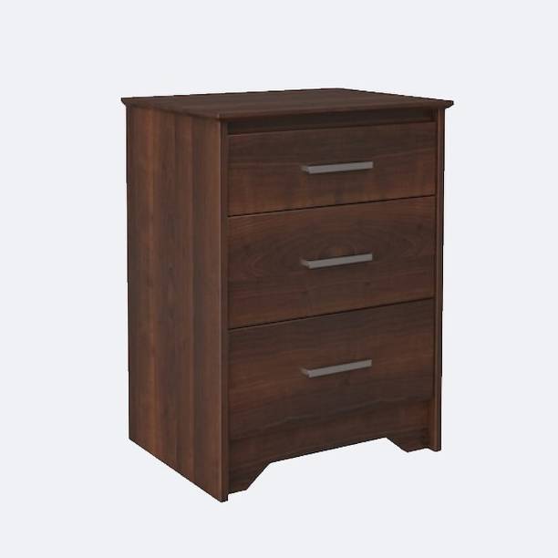UNITEK FURNITURE Sheesham Wood Bedside Table Wooden Bed Side End Tables Night Stand with 3 Drawer Solid Wood Bedside Table