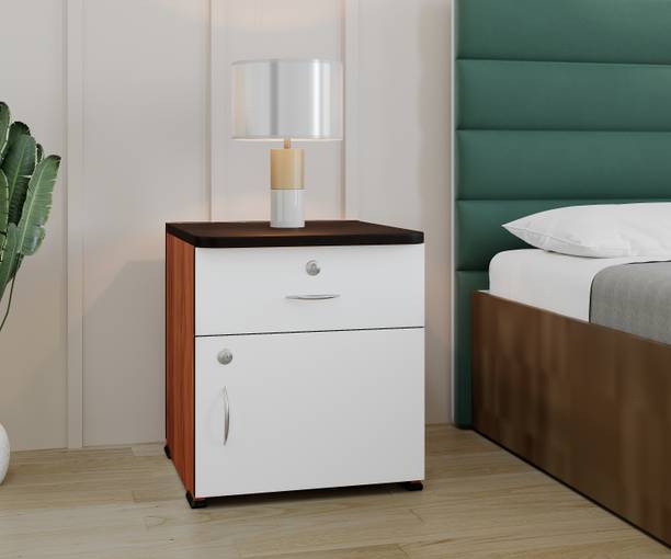 Flipkart Perfect Homes Cozy Engineered Wood Bedside Table Stylish Nightstand for Home & Bedroom Engineered Wood Bedside Table