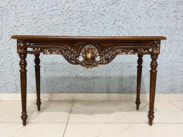 Home wood Wooden Carved Console Table Solid Wood Console Table
