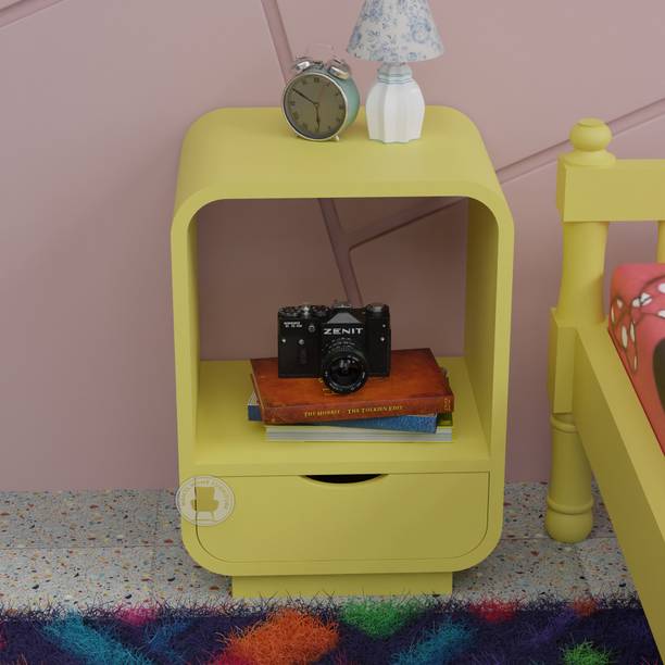 Mamta Home Furniture Solid Wood Bedside Table for Kids Room Wooden End Table with Drawer Storage Solid Wood Bedside Table