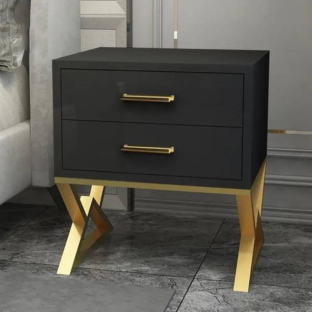 NG Decor Bedroom Living Room End Side Table With Storage Drawer Cabinet Night Stand Engineered Wood Bedside Table