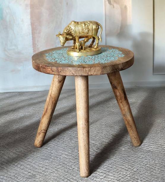 The Urban Store Sofa Side Table/ Accent Table / Pot / Statue / Night Lamp Table Solid Wood Side Table