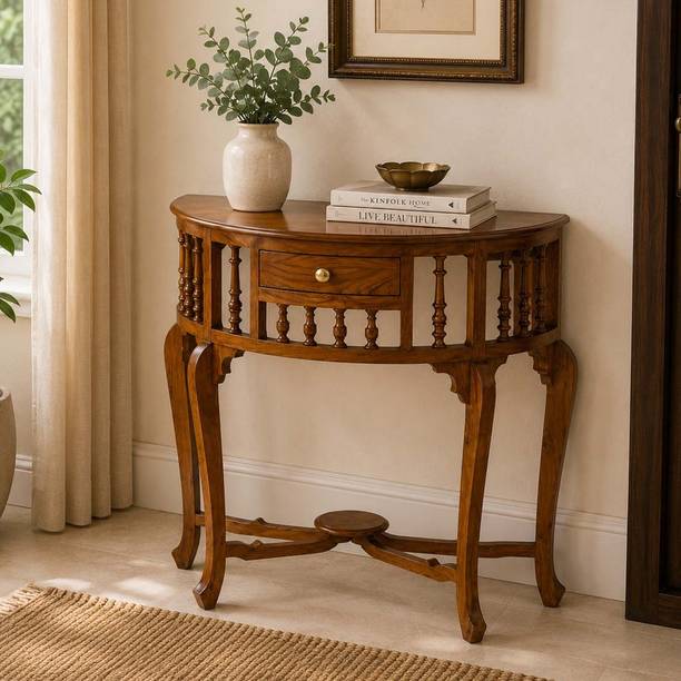 Saffron Console Table for Bedroom & Living room Solid Wood Console Table