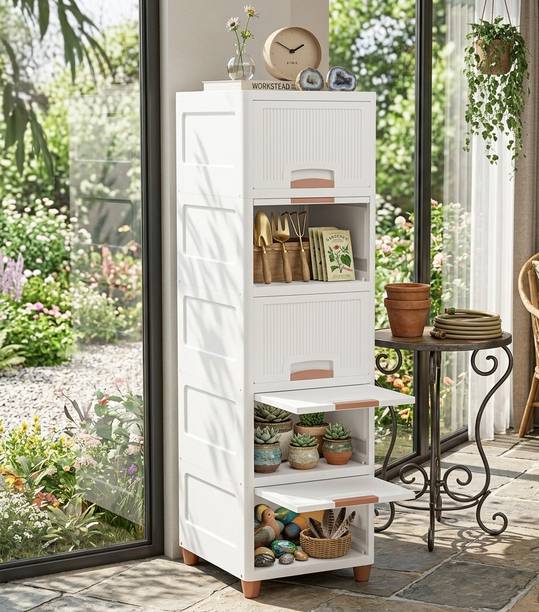 MAXTID Multilayer Cabinet | Plastic Storage Drawer Plastic Side Table