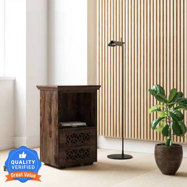 LOONART Solid Wood Bedside Table