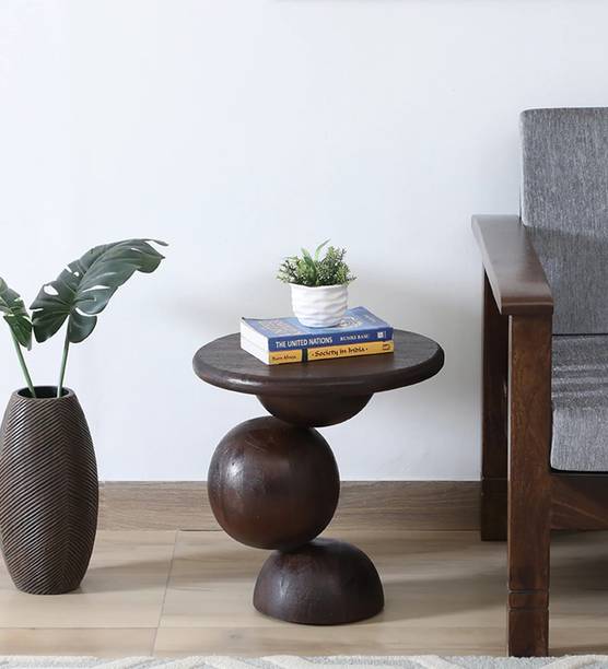 Bohemiana From Pepperfry Bronte Sheesham Wood End/Bedside Table Without Storage For Home Solid Wood End Table