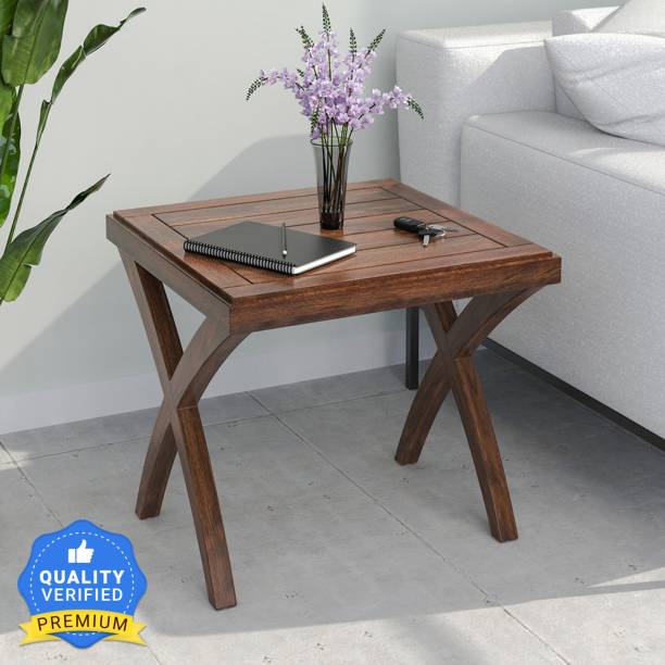 @Home by nilkamal Karla Solid Wood Side Table