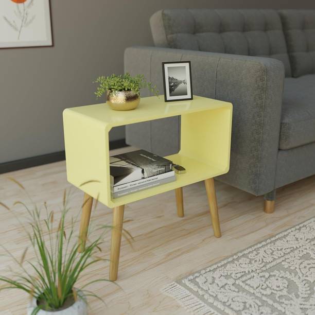 etiquette art Retro Bookcase Nightstand, End Table,Bed Side Table/Magazine Stand with Storage Engineered Wood Side Table