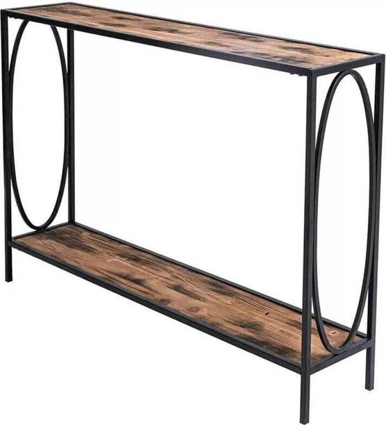 THE AROK Luxe Gold X-Frame Marble Console Table Metal Console Table