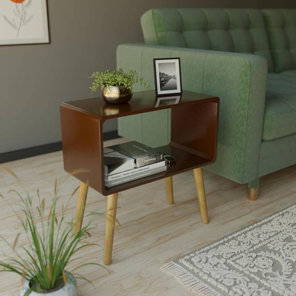 Ereteken ART Wooden Nightstand, End Table, Bed Side Table for Small Spaces Engineered Wood Bedside Table