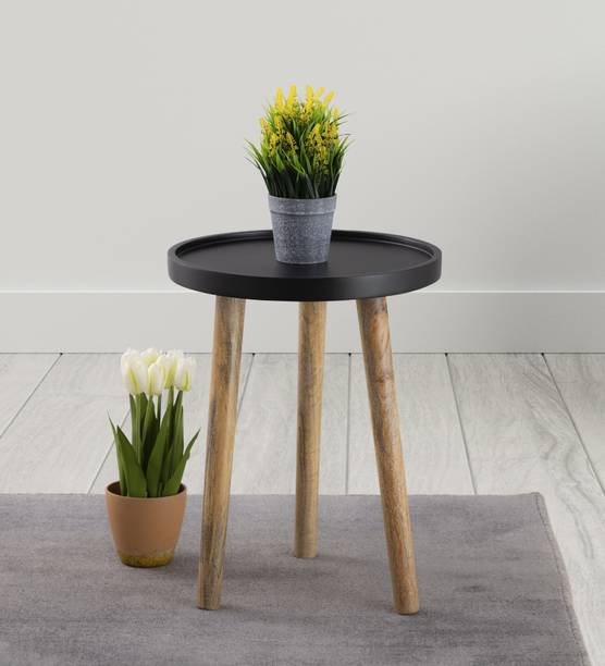 Metalsmith Elegant Wooden Side Table For Indoor, Outdoor, Home & Office (Small, Pack Of 1), Solid Wood Side Table