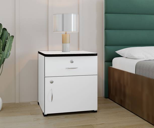 Flipkart Perfect Homes Cozy Engineered Wood Bedside Table Stylish Nightstand for Home & Bedroom Engineered Wood Bedside Table