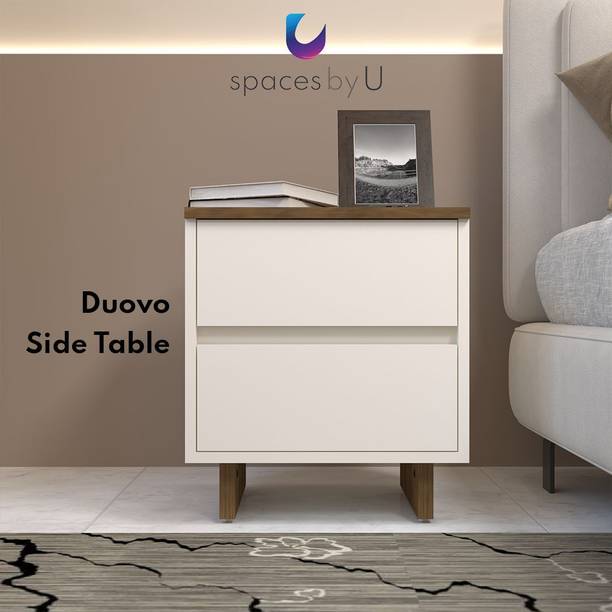 spacesbyU Duovo Side Table | Engineered Wood Side Table