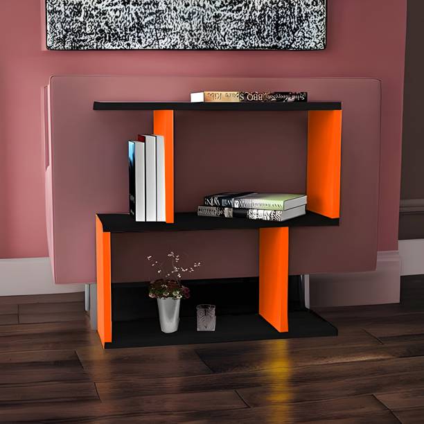 Artival Crafts S-Shape End Table in MDF Wood Engineered Wood End Table