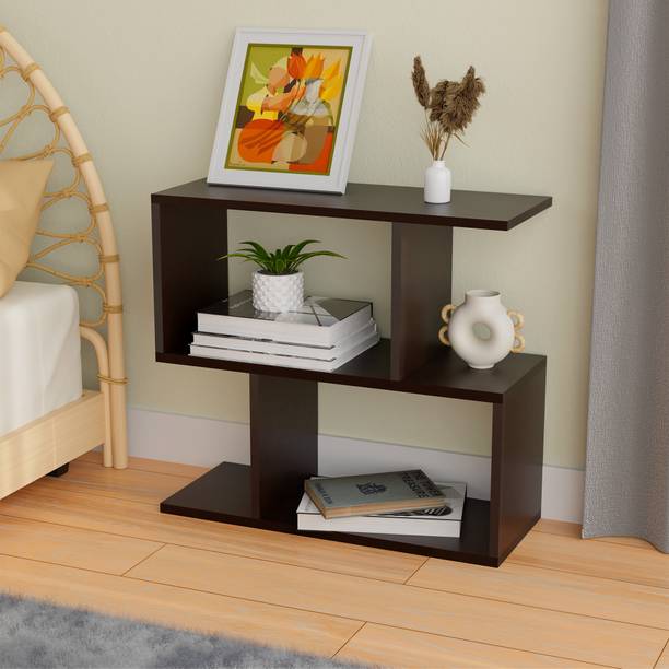 KUBER INDUSTRIES Mdf Wood Bed Side Tables for Bedroom and Living Room Decor | Brown Solid Wood Bedside Table