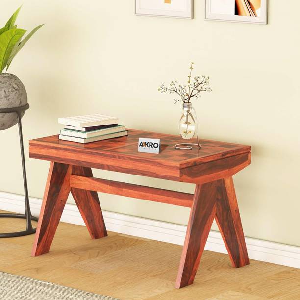 AakroCrafts Solid Wood Wooden Side Entrance Table for Home & Office/Foyer Table Solid Wood Console Table