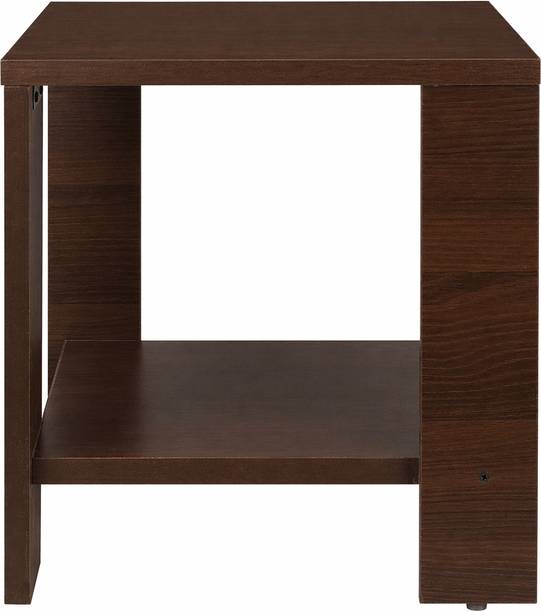 Flipkart Perfect Homes Studio Modern Wooden Side Table | Engineered Wood | Open Shelf | Home & Office Use Engineered Wood Side Table