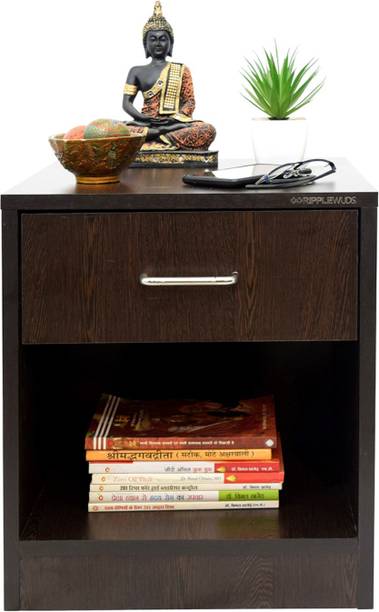 RIPPLEWUDS Hazel ( With Drawer ) Engineered Wood Bedside Table