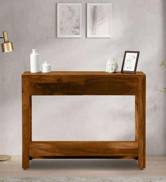 DRYLC FURNITURE Solid Sheesham Wood Console Table For Bedroom Solid Wood Console Table