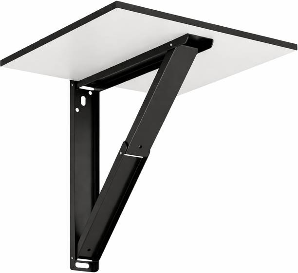 Malbro Wall Mounted Foldable Table Wooden Study Desk 40x40 cm Space Saving Shelf Engineered Wood Study Table
