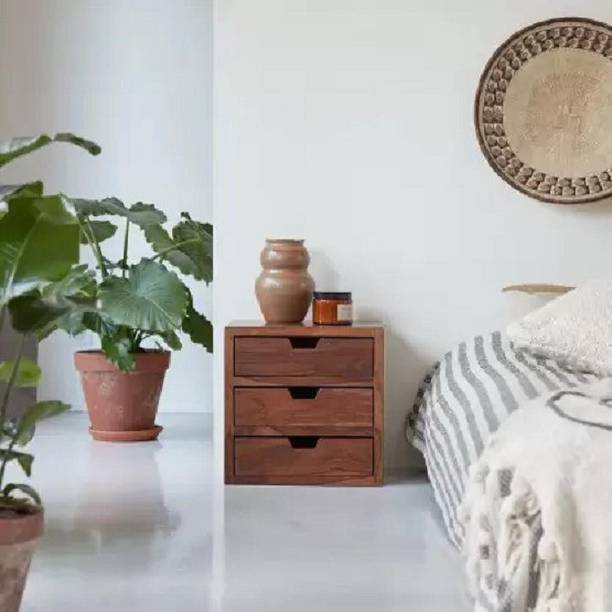 Mamata Wood Decor Sheesham Wood Bedside End Table with Drawer for Storage | Night Stand Table Solid Wood Side Table