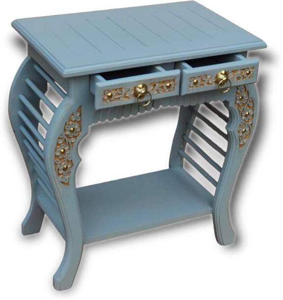 DEDECON ENTERPRISES Wooden Side Table with Drawers | Living Room Table | Bedroom Table | Side Table Solid Wood Side Table